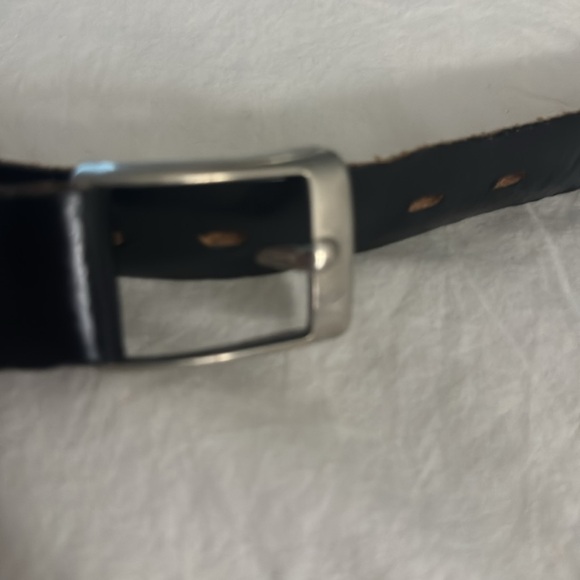 Black Saddle Leather Belt size 34 - Picture 3 of 3